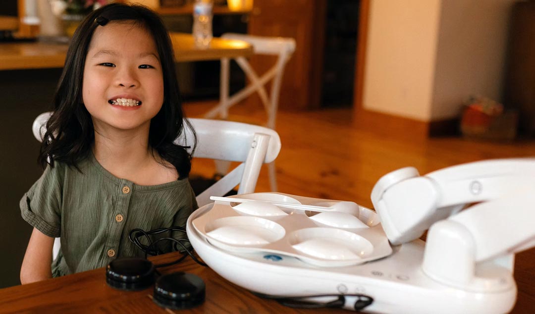 Provide children with technology that allows them to feed themselves. We love the dignity and joy this brings to our friends. We hope you consider joining us in our mission because we believe that EVERYONE DESERVES DIGNITY.